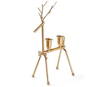 <b>Top</b> Selling Brass Reindeer Candle Holders Set of 4 Traditional Handicraft <b>Christmas</b> Decorations - Product Image 2