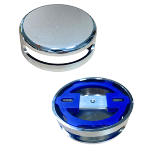 PSP0060 Tapa de desagüe de bañera ecológica con placa frontal de zinc y plástico, instalación atornillable, tradicional - Product Image 3