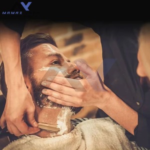 Navaja de Barbero Profesional Manual de Acero Inoxidable con Bloqueo Deslizante, Plegable, de Una Sola Hoja, Afilada para Recortar Barba - Product Image 3