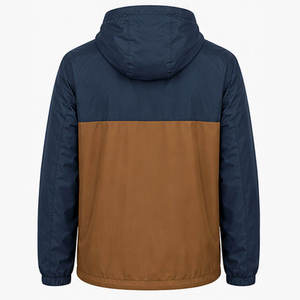 Windbreaker <b>Jacket</b> Solid Zipper Front Logo Printing Eco-Friendly Quick Dry Breathable Winter Casual 100% Custom <b>Men's</b> Hooded - Product Image 3