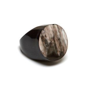 Bague décorative en corne naturelle polie, écologique, en corne de buffle, fabriquée à la main par HF Crafts - Product Image 6