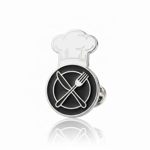Fabricante de regalos promocionales para restaurantes, regalos de recuerdo, pines de solapa metálicos personalizados para chefs - Product Image 1