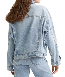 OEM Manufacturer Soft Touch Ladies Denim Jacket Breathable New Fine Quality Cotton Made <b>Women</b> <b>Light</b> <b>Blue</b> Denim Jackets - Product Image 4