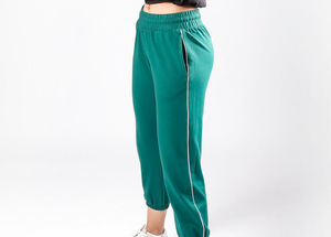<b>Women's</b> Maroon <b>Harem</b> Jogger With Drawstring Waist Casual Knitted Spandex <b>Pants</b> Autumn Style Full Elastic Waist Solid Fit - Product Image 6