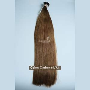 ผมต่อจากผมจริงผมปลายแบนแบบไล่เฉดสีสองชั้นไม่มีเส้นใยสังเคราะห์ทำจากเวียดนาม - Product Image 5