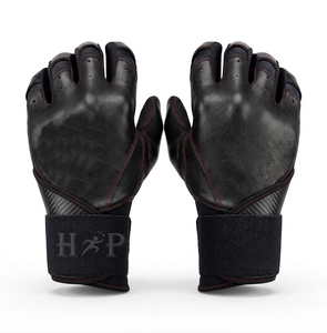 Hot Sale Adult Professional <b>Baseball</b> Batting Gloves Custom Logo Genuine Leather Palm High Quality Sports <b>Baseball</b> Batting Gloves - Product Image 1