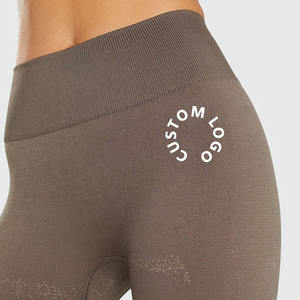 Leggings de Yoga Transpirables de Alta Calidad para Mujer, con Logotipo en la Cintura, Largo hasta la Pantorrilla, Material de Nailon y Spandex para Gimnasio y Deportes - Product Image 5