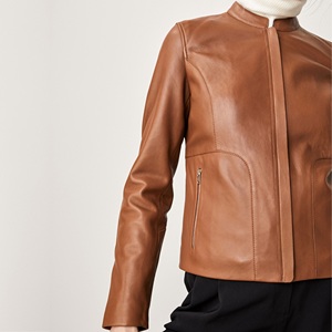 Nouvelle veste en cuir tendance pour femme, vêtement d'extérieur de haute qualité, respirant et idéal pour la superposition - Product Image 4