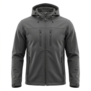 เสื้อแจ็คเก็ตตกปลาแบบมีฮู้ดสำหรับผู้ชาย ดีไซน์พิเศษ UPF 50 ผ้า softshell กันลม กันน้ำ ระบายอากาศได้ดี เหมาะสำหรับกิจกรรมกลางแจ้ง - Product Image 1