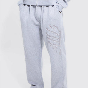 Survêtement d'hiver pour homme de haute qualité, effet usé, grande taille, imprimé, 100% coton, design 2 en 1, en stock - Product Image 2