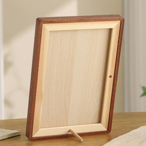 Custom Solid Walnut Photo <b>Frame</b> Stand with <b>Rounded</b> Corners, Custom Size Wood Tabletop Display Premium Print Holder Handcrafted - Product Image 2