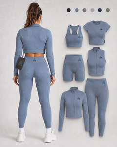 Ensemble de yoga deux pièces grande taille pour femme, noir uni, extensible, respirant, vêtements de sport OEM, Spandex/Nylon à la taille - Product Image 3