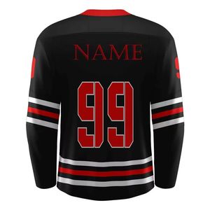 NOUVEAU 2026 Sweat à capuche de hockey sur glace en polaire d'hiver de haute qualité, avec broderie en twill et lacets, sur mesure - Product Image 2