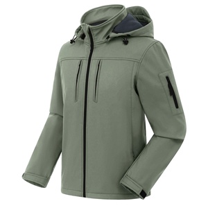 Veste softshell imperméable pour homme, capuche amovible, doublure polaire, coupe-vent, manteau d'hiver pour extérieur - Product Image 1