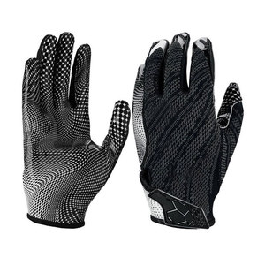 New Design Leather Football Gloves Custom Logo High Quality Lightweight/Eco-Friendly Unisex - Product Image 1
