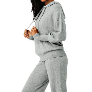 Conjunto de Sudadera Casual de Algodón 100% para Mujer, con Capucha, de Secado Rápido, Ajuste Regular, de Alta Calidad - Product Image 2