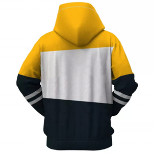 Sudadera con Capucha para Hombre, Estampado Geométrico, Corte Regular, Informal, para Otoño, Impresión por Sublimación, Tejido de Punto 100% Poliéster - Product Image 6