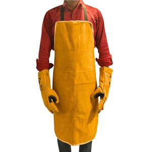 Premium Quality Handmade Design <b>Leather</b> Welding <b>Apron</b> Adjustable Neck And Waist Straps <b>Leather</b> Welding <b>Apron</b> - Product Image 4