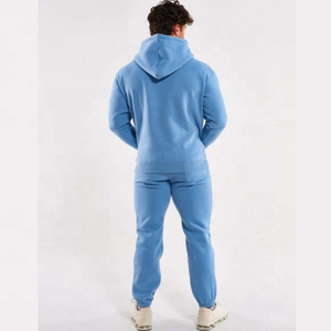 ชุดวอร์มเทคฟลีซผู้ชายแบบกำหนดเอง ผ้าฝ้าย 60% โพลีเอสเตอร์ 40% ชุดวอร์มสำหรับวิ่งออกกำลังกายฤดูหนาวแบบ unisex พร้อมโลโก้ ชุดสไตล์แทรคสูท - Product Image 4