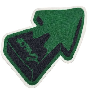 Patchs brodés 3D en forme de flèche verte, logo graphique en diagonale vers le haut, patchs brodés haute définition pour hommes ou femmes, nouveauté - Product Image 1
