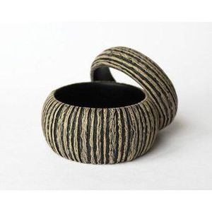 กำไลไม้เพ้นท์ลายสไตล์โบโฮชิค เครื่องประดับไม้สุดชิค - Product Image 5