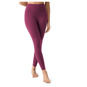 Leggings de Yoga Elásticos de Cintura Alta, Tejido Básico, para Gimnasio, Fitness y Running, Diseño Sólido para Mujer, por ECHO EDGE APPAREL - Product Image 2
