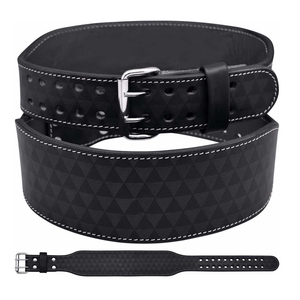 Genuine Leather <b>Weight</b> Lifting <b>Training</b> Belts for Fitness Equipment Waist Belts with Leather Base Fabric Workout Gym Accessories - Product Image 1