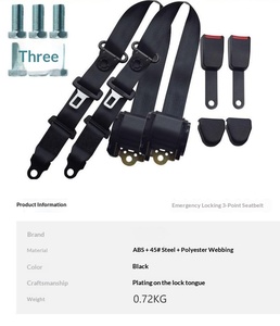 Cinturón de seguridad de tres puntos totalmente automático, telescópico y universal para autobuses y camiones, cinturón de seguridad Wrangler - Product Image 6