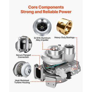 Kit Completo de Turbocompresor con Válvula Solenoide para Dodge Ram 2500 3500 6.7L ISB Diésel, Modelos 2013-2018 - Product Image 4