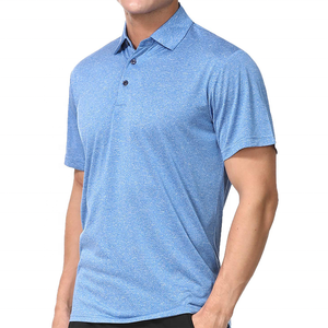 เสื้อยืดคอปกมีกระดุมสำหรับผู้ชาย,เสื้อโปโลไม่มีลายสำหรับใส่ตีกอล์ฟผ้าฝ้ายโพลีเอสเตอร์สีพื้นพิมพ์โลโก้ได้ตามต้องการ - Product Image 4