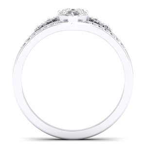 Bague de fiançailles REYES sur mesure en argent sterling 925 et moissanite, nouveau design, plaqué or 14 carats, cadeau de mariage, bijoux fins pour femmes - Product Image 4