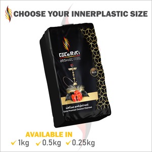 Carbón de Coco Premium CocoRiki Mercy para Hookah, Bajo en Ceniza, Larga Duración, Fabricante de Shisha de Indonesia - Product Image 6