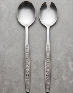 Juego de Servidores de Ensalada con Diseño de Estrella en Relieve, Acero Inoxidable Resistente al Óxido, Perfecto para el Hogar, Restaurantes y Eventos - Product Image 1