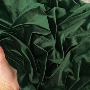 Premium Green 9000 Velvet <b>Fabric</b> Woven Percent Polyester Soft <b>Medium</b> Weight Brushed dress For Luxury Garments Suit exports bulk - Product Image 4