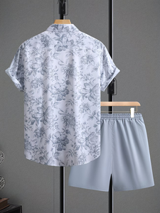New Men's Summer Short-Sleeve Solid 100% Cotton Satin Shirt for Comfortable and Versatile Daily Wear Casual Outings - Product Image 4