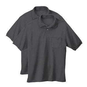 Polo de hombre tejido en tela 100% algodón 220g, manga corta, impresión de logotipo personalizado por transferencia térmica en la parte delantera, polo transpirable para hombre - Product Image 6