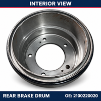 Tambour de frein arrière 2100220020 pour JAC N35 N25 Shuailing X Truck, ensemble de tambour de frein, pièces détachées automobiles en gros
