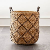Panier de rangement pour jouets en jacinthe d'eau, fait main, de luxe, écologique, durable, pour la crèche et les magasins de détail, vente en gros