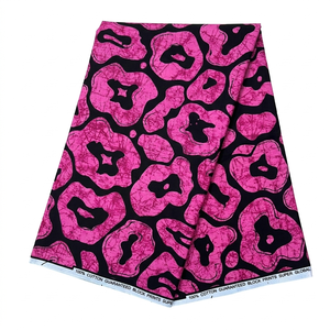 ผ้าฝ้ายพิมพ์ลายแอฟริกันแบบแอนการาคิเทงเก้ สำหรับการผลิตเสื้อผ้าแบรนด์ดัง บริการผลิตจำนวนมากแบบ OEM ODM ตามสั่ง - Product Image 1