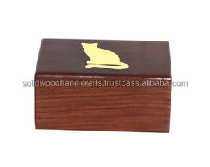 Wooden <b>Urn</b> Box For Pet Ashes Wood Cremation <b>Urns</b> For Cat and <b>Dog</b> Ashes Keepsake <b>Urns</b> At low price - Product Image 4