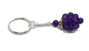 High Quality Crystal Keychain Stone Amethyst grapes <b>key</b> Chine natural Stone bead Healing <b>Key</b> Holder Gift for Women <b>Key</b> Chains - Product Image 6