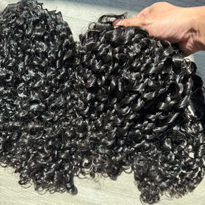 100% Vierge Brut Vietnamien Cheveux Trame Jerry Curl Couleur Naturelle Doux Super Qualité Extensions de Cheveux Humains Rapide - Product Image 1