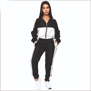 Unisex Plus Size Solid <b>Polyester</b>/Cotton Breathable Quick Dry Two-Piece Casual Maternity Yoga Fitness Athleisure Tracksuit Set - Product Image 4