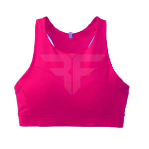 Wholesale Women's High for Support Yoga Sports <b>Bra</b> Racerback Strap Breathable Gym Fitness Underwear Simple U-NECK - Product Image 1