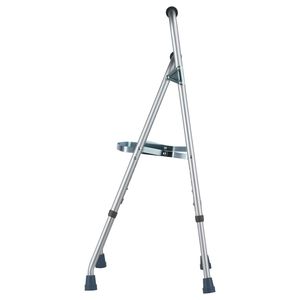 Deambulatore Pieghevole in Alluminio a Braccio Singolo Regolabile in Altezza per Anziani, Durevole e Leggero - Product Image 2