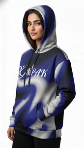 Sweat à capuche unisexe oversize de haute qualité pour l'hiver, style streetwear, avec broderie et impression par sublimation intégrale, pour un usage décontracté - Product Image 2