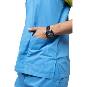 OEM Private Label Factory Men Athletic <b>Scrub</b> Undershirt Stretch Moisture Control Medical Uniform Base Layer Shirt for Men - Product Image 5