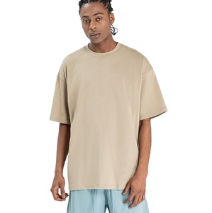 Venta al por mayor peso pesado transpirable algodón camiseta Streetwear estilo antibacteriano características diseño superior impresión Digital liso teñido - Product Image 5