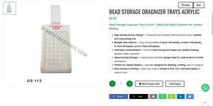 Acrylic Bead <b>Storage</b> Organizer Trays Multi Size Jewelry <b>Tools</b> Organizer Jewellery <b>Tools</b> <b>Storage</b> <b>Box</b> for | Item No GS-113 - Product Image 3