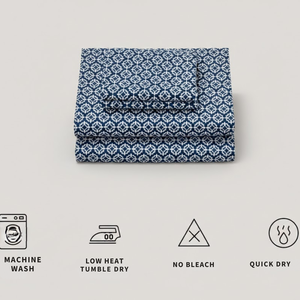 Ensemble de draps double en microfibre finition pêche moderne de qualité supérieure |   Literie et oreillers écologiques 200TC, lisses, durables et résistants aux plis - Product Image 5